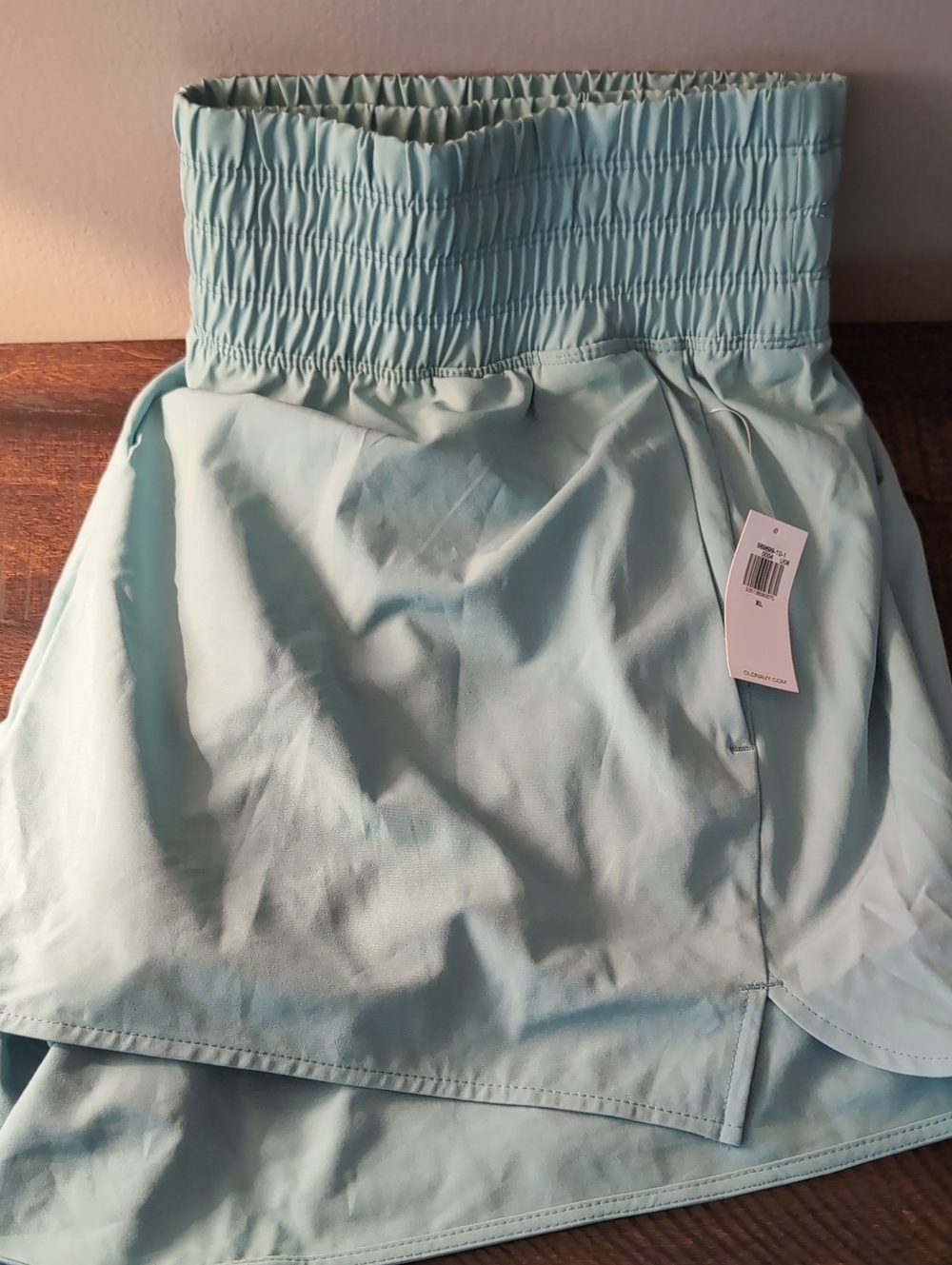 Smocked Waistlight Blue Shorts